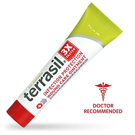 Terrasil® Wound Care MAX - 3X Faster Healing, Dr. Recommended, 100% Guaranteed, Patented, Homeopathic infection bed & pressure sores diabetic wounds venous foot & leg ulcers cuts scrapes burns