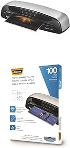 Bundle of Fellowes Saturn 3i 95 Thermal Laminator Machine with Self-Adhesive Laminating Pouch Starter Kit, 9.5 inch (5735801)   Fellowes Thermal Laminating Pouches