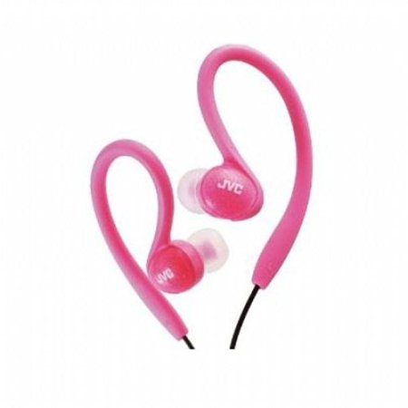 JVC HAEBX85P Inner Ear Sports Clip Headphone (Pink) (Discontinued by Manufacturer)