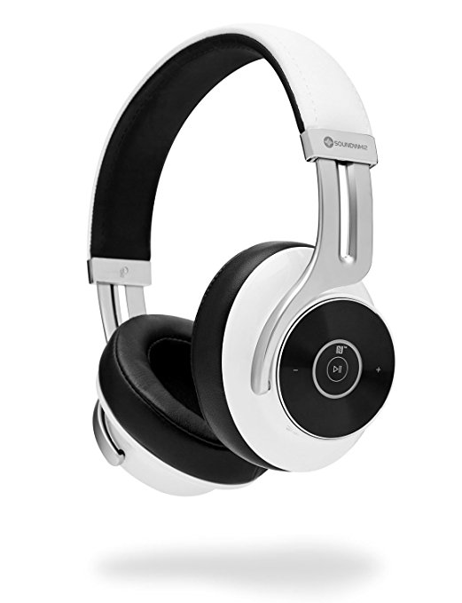 On-Ear Bluetooth Headphones by SoundWhiz. Rediscover Music like the Artist Intended. Open Back Hybrid Over Ear Wireless Headphones with mic. Noise Isolating, NFC Dual Pairing, APTX. Black & White