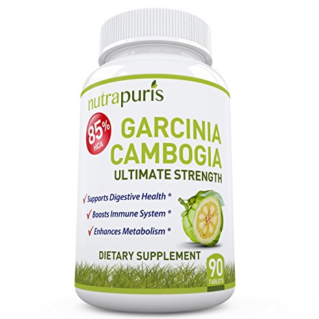 85% HCA Garcinia Cambogia Max Strength - 90 100% Natural 1500mg Tablets - Best Garcinia Cambogia Extract - 100% Safe Weight Loss That Works For Men And Women Of All Ages - Vegetarian and Vegan Safe - Includes our Famous '100% Happiness' Guarantee!