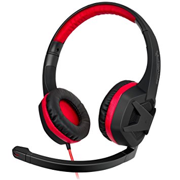 Sentey® Pc Gaming Headset Warhead X Gs-4310sp / Adjustable Volume Control / Unidirectional Microphone / Gold Plated 3.5mm Jack (Approximately 9.8 Feet) / Comfortable Foam Pads / Noise Canceling High Definition Stereo Sound / Ergonomic Adaptive Leather Headband (Extreme Comfort) - Left and Right Drivers 40mm 103db Sensitivity / Weight 160g / Cable Management with Velcro Straps / Computer Headset to Work and Play , Support Skype and Gaming - Passive Noise Canceling / Cable Management with Velcro Straps - Gs-4310sp Standard Packaging Version Gold 3.5 Connector Sound Virtually for Best Creative Computer Audio with New Technology Made Gorgeous Difference in Sound Quality Better Than Any Wireless or Bluetooth Works As Headphone to Play Music in Your Computer - Top Best Army for Your Gaming Stuff - Be an Astro of Gaming an Elite Gamer Team - Protect Your Investment with a Quality Product - Pc - Mac and any 3.5mm Connector Compatible Device
