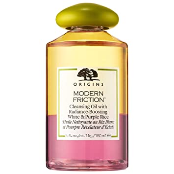 Origins Modern Friction Cleansing Oil with Radiance-Boosting White & Purple Rice 5 fl oz/150 ml