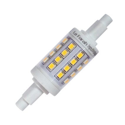 La Farah™ 2 Pack 78mm LED Bulb R7s base J78 type 5watt 120v 500 Lumens Dimmable Warm White- J Type Halogen Bulbs 50w led replacement