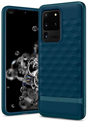 Caseology Parallax for Samsung Galaxy S20 Ultra Case (2020) - 3D Pattern and Design - Aqua Green