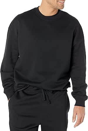 Amazon Essentials Men's Oversized-Fit Crewneck Sweatshirt (Available in Big & Tall)