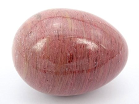 jennysun2010 1 piece Natural Rhodochrosite Gemstone Egg Crystal Healing Sphere Massage Finger Exercise 35x40mm