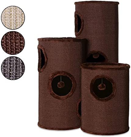 dibea KT00920 Cat Scratching Barrel, Scratching Tree for Cats, Height 50 cm, Choice of Colours
