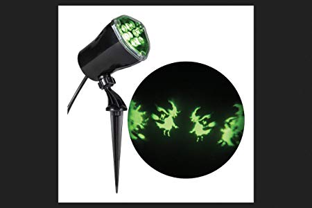 Gemmy Lightshow Whirl-A-Motion Witch Halloween LED Spot Light Projection Decoration