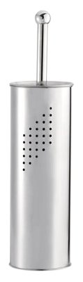 Croydex Freestanding Stainless Steel Polished Finish Toilet Brush and Holder