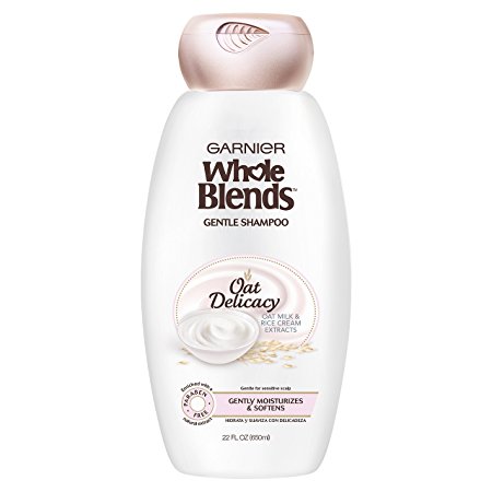 Garnier Whole Blends Gentle Shampoo Oat Delicacy, For Sensitive Scalp, 22 fl. oz.