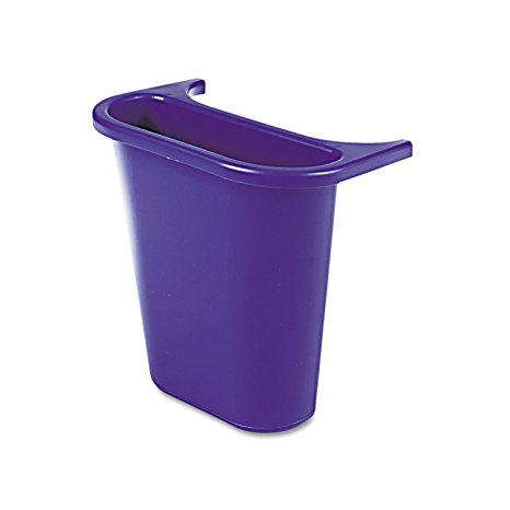 Rubbermaid Commercial Recycling Side Bin, Blue, FG295073BLUE