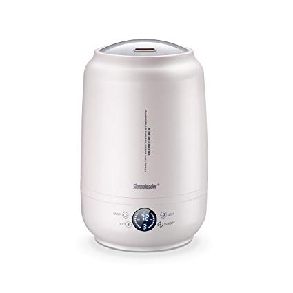 Homeleader Air Humidifier, 5L Ultrasonic Cool Mist Humidifier with Adjustable Mist Levels, LED Digital Screen and Touch Control, Humidity Adjustable and Sleep Mode