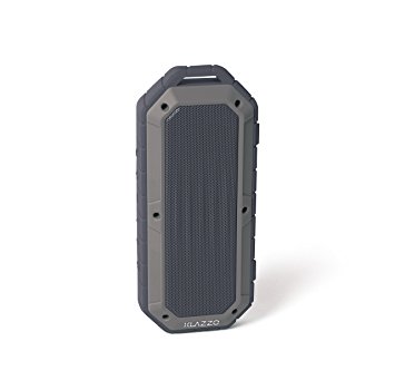 KLAZZO Beach Bomb IP66 Waterproof Shockproof Portable Bluetooth Speaker With built in Mic Aux-In and 2,000mAh Battery - Dark (DRK)