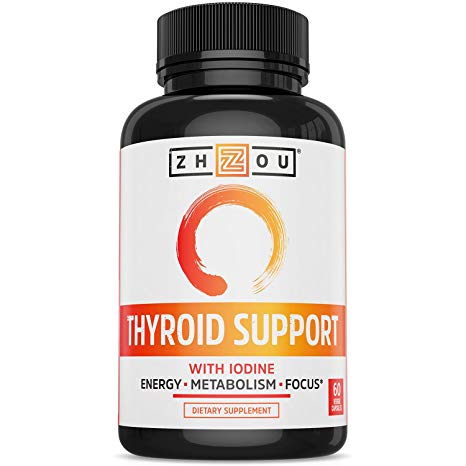 Zhou Nutrition Natural Thyroid Support Supplement - 60 Capsules