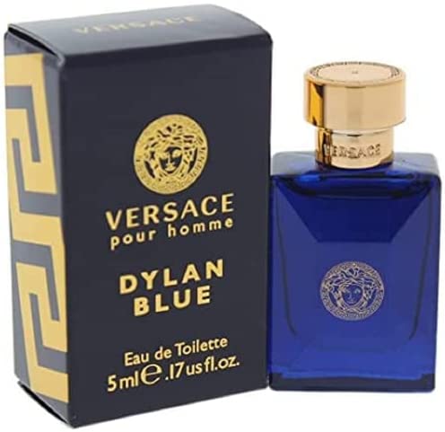 Versace Dylan Blue Cologne for Men Eau De Toilette Mini, 0.17 ounces