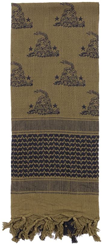 Rothco Gadsden Snake Tactical Shemagh, Arab Head Scarf, Kafiya