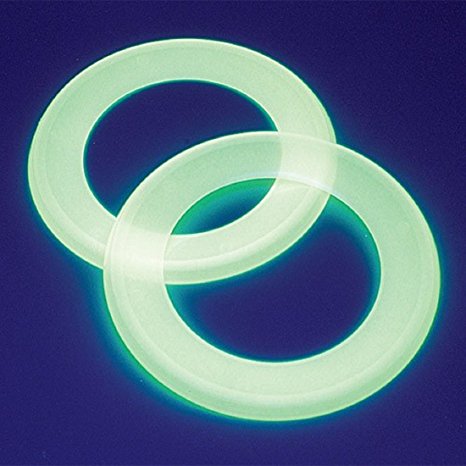 Dozen Glow In The Dark Ring Flying Disks