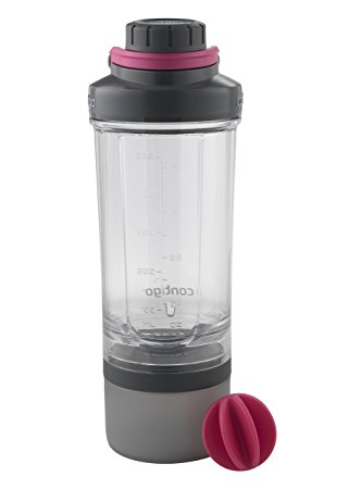 Contigo Shake & Go Fit Mixer Bottle with Storage Container, 22 oz., Wildberry