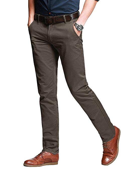 Match Men's Slim Tapered Stretchy Casual Pant