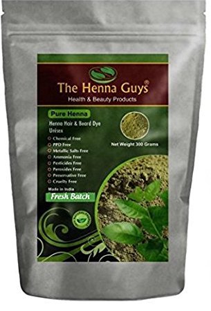 300 Grams 100% Pure & Natural Henna Powder For Hair Dye / Color - The Henna Guys