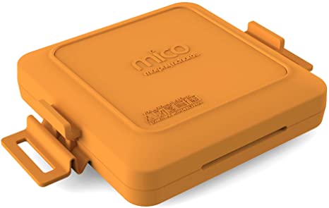 Morphy Richards 511644 MICO Toastie Toasted Sandwich Maker Microwavable Cookware, Silicone and coated metal, Orange