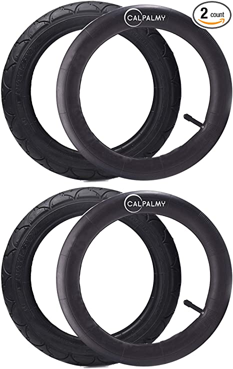 CALPALMY (2 Sets) 12“/14”/16”/18“/20” Kids Bike Replacement Tires and Inner Tubes - Fits Most Kids Bikes Like RoyalBaby, Joystar, and Dynacraft - Made from BPA/Latex Free Premium-Quality Butyl Rubber