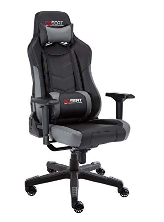 OPSEAT Grandmaster Series 2018 Computer Gaming Chair Racing Seat PC Gaming Desk Office Chair - Gray