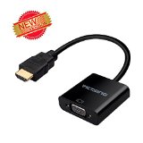 VicTsing 1080P HDMI Male to VGA Female Video Converter Adapter Cable For PC Laptop DVD HDTV PS3 XBOX 360 and other HDMI input devices