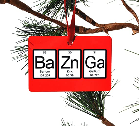 Neurons Not Included Bazinga Periodic Table of Elements Christmas Tree Ornament