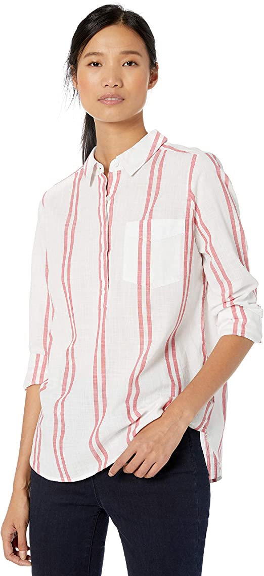 Amazon Brand - Goodthreads Women's Washed Cotton Popover Shirt