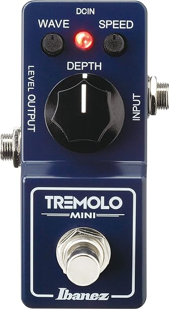 Ibanez TRMINI Mini Tremolo Effect Pedal, Blue