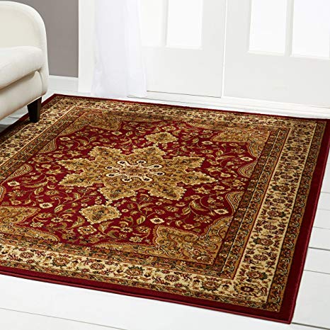 Home Dynamix 8083-200 Royalty Ursa Traditional Area Rug 7'8"x10'4", Oriental Red