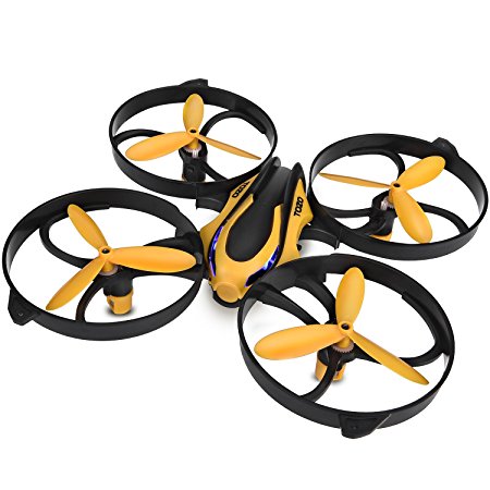 TOZO Q2020 Drone RC Mini Quadcopter Altitude Hold Height Headless RTF 3D 6-Axis Gyro 4CH 2.4Ghz Helicopter Steady Super Easy Fly for Training [Yellow]