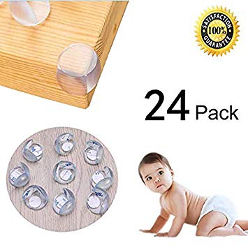 Corner Protector, 24 Pack Baby Proofing Table Corner Guards, Stop Child Head Injuries, Protectors for Furniture Against Sharp Corners by kensonic