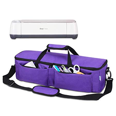 Yarwo Carrying Bag for Cricut Explore Air (Air 2), Cricut Maker, Tote Bag Travel Bag Compatible with Cricut Explore Accessories and Supplies, Dark Purple