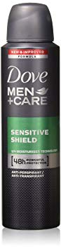 Dove Men   Care Dry Spray Antiperspirant, Sensitive Shield 3.80 oz (Pack of 8)