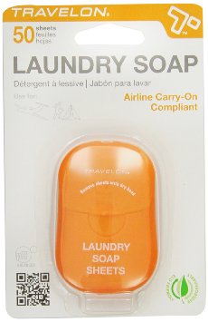 Travelon Laundry Soap Sheets, 50-Count