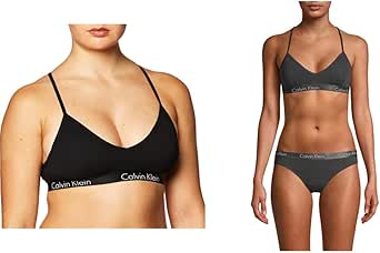 Calvin Klein Women's Motive Cotton Lightly Lined Bralette