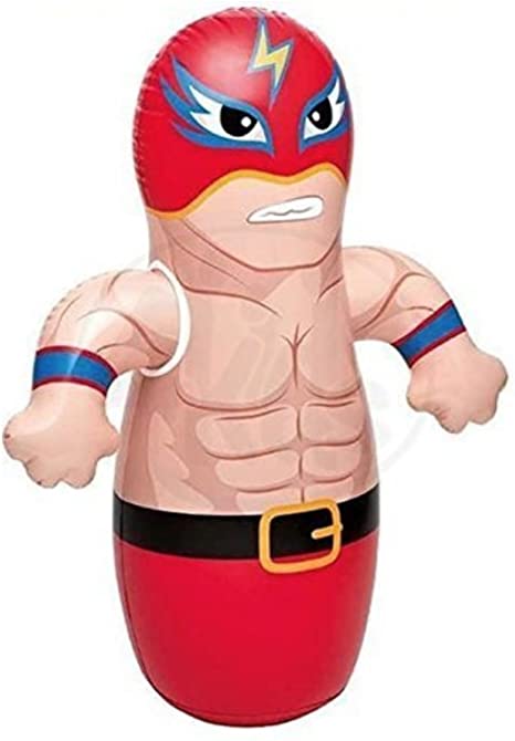 36" 2016 NEW! 3D Kids Wrestler Kick Boxing Bop Bag Toys ( Bopper Power Bag / Punching bag ) - Blow Up Inflatable