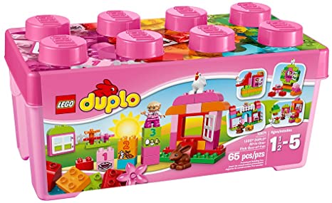 LEGO DUPLO All-in-One-Pink-Box-of-Fun 10571 Educational Toy for Toddlers