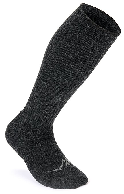 Wanderlust Merino Compression Socks - Premium Knee-High Wool Support Stockings For Men & Women. Boosts Energy, Stamina & Circulation - Best For Swelling, Travel, Hiking, Edema, DVT, Pain & More!