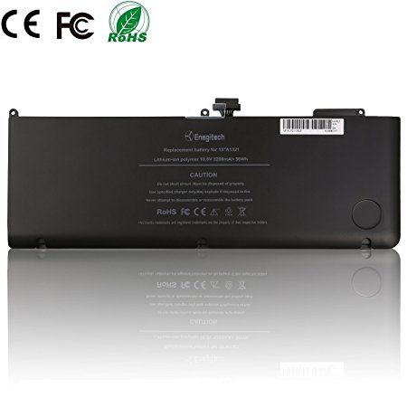 Powermall Laptop Replacement Battery Pack for MacBook Pro 15" Apple A1321 A1286 (Mid 2009, Early / Late 2010) 6 Cell 10.8V Li-polymer 5200mAh/56Wh