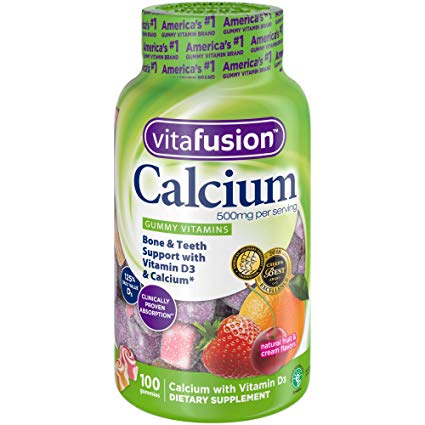 Vitafusion Calcium, Gummy Vitamins for Adults, 500 mg