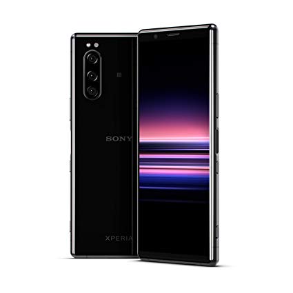 Sony Xperia 5, 6.1” FHD  HDR OLED 21:9 Display, Triple-Camera-System with Eye AF, 6GB RAM, 128GB Memory & Dual Sim - Black