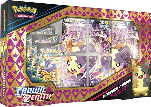 Pokemon Crown Zenith Morpeko V-Union Premium Playmat Collection Trading Card Game