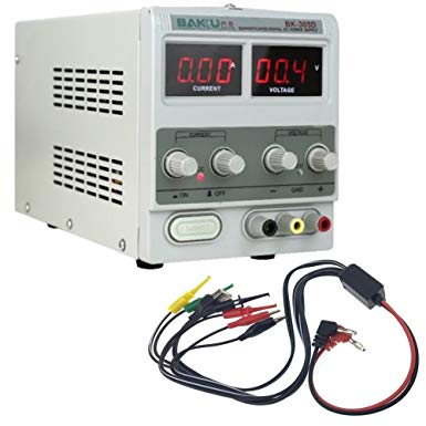DC Power Supply, 30V 5A Variable Regulated Adjustable Linear DC Lab Test Kit 110V with US Power Cord