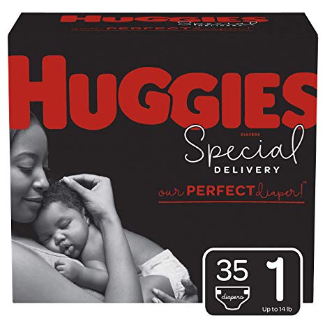 Huggies Special Delivery Hypoallergenic Baby Diapers, Size 1 (8-14 lbs.), 35 Count, Jumbo Pack