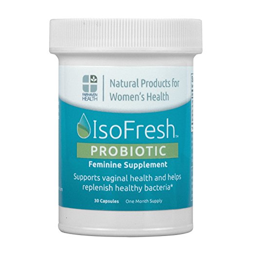 IsoFresh Probiotic for Vaginal Balance of Yeast and Bacteria in Women, 5 Strains of Key Vaginal Flora, Live Culture, No Refrigeration