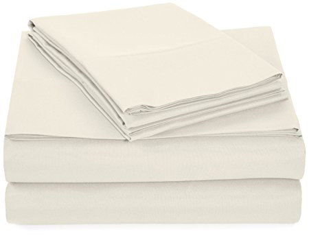 4 Piece Bed Sheets Set Hotel Quality Bamboo Bland, Luxurious, Breathable, Comfortable, Soft & Highly Durable, Flat Sheet, Fitted Sheet and 2 Pillow cases - By Alurri